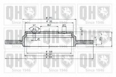 QUINTON HAZELL bdc5232 -  Тормозной диск